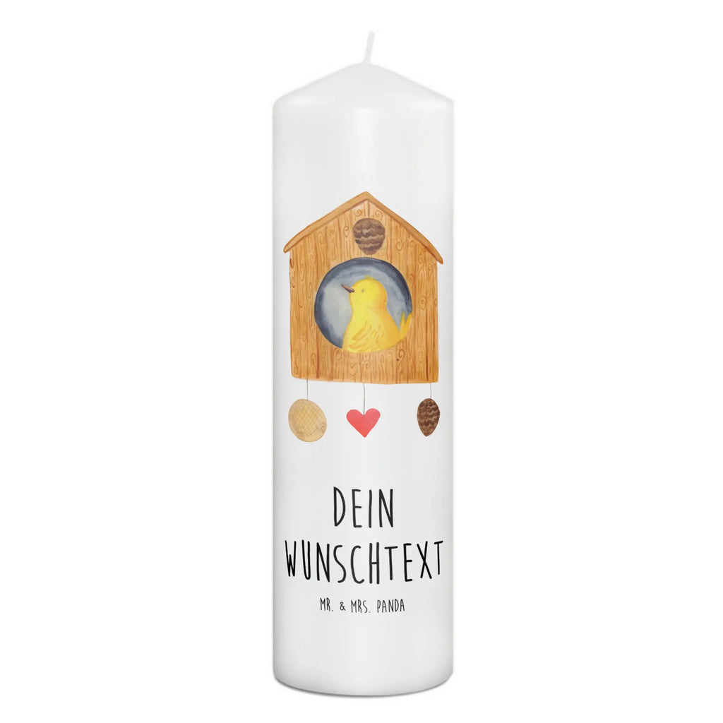 Personalised candle Bird House small animals, cute, funny, cute animal motives, hand drawn, small world, funny sayings, good mood, happy, gifts, gift ideas, special gifts, animal lover, card, birdhouse, home, family, birds, nest, Bird, castle, favorite place, apartment, house, home sweet home, our house