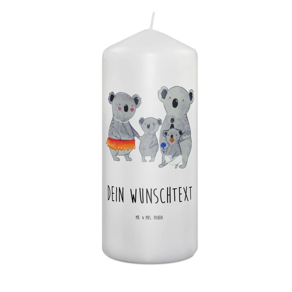 Personalizowana świeca Rodzina koali Rodzina, Dzień Ojca, Dzień Matki, brat, siostra, mama, tata, babcia, dziadek