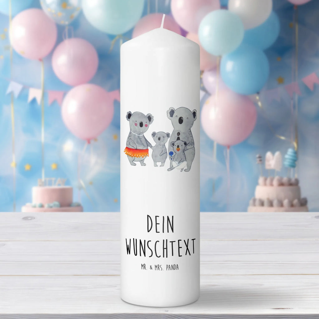 Personalizowana świeca Rodzina koali Rodzina, Dzień Ojca, Dzień Matki, brat, siostra, mama, tata, babcia, dziadek