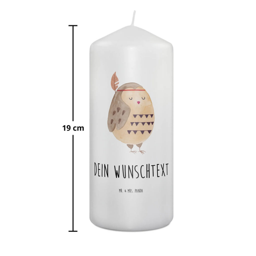 Personalised candle Owl feather headdress owl, forest animal, bird, nocturnal, gift ideas, birthday present, illustrated, funny, romantic gift, owl decor, Owl decoration, Owl, Feather decoration, Travel saying, Indian saying, Beautiful saying, Decoration, Life is an adventure