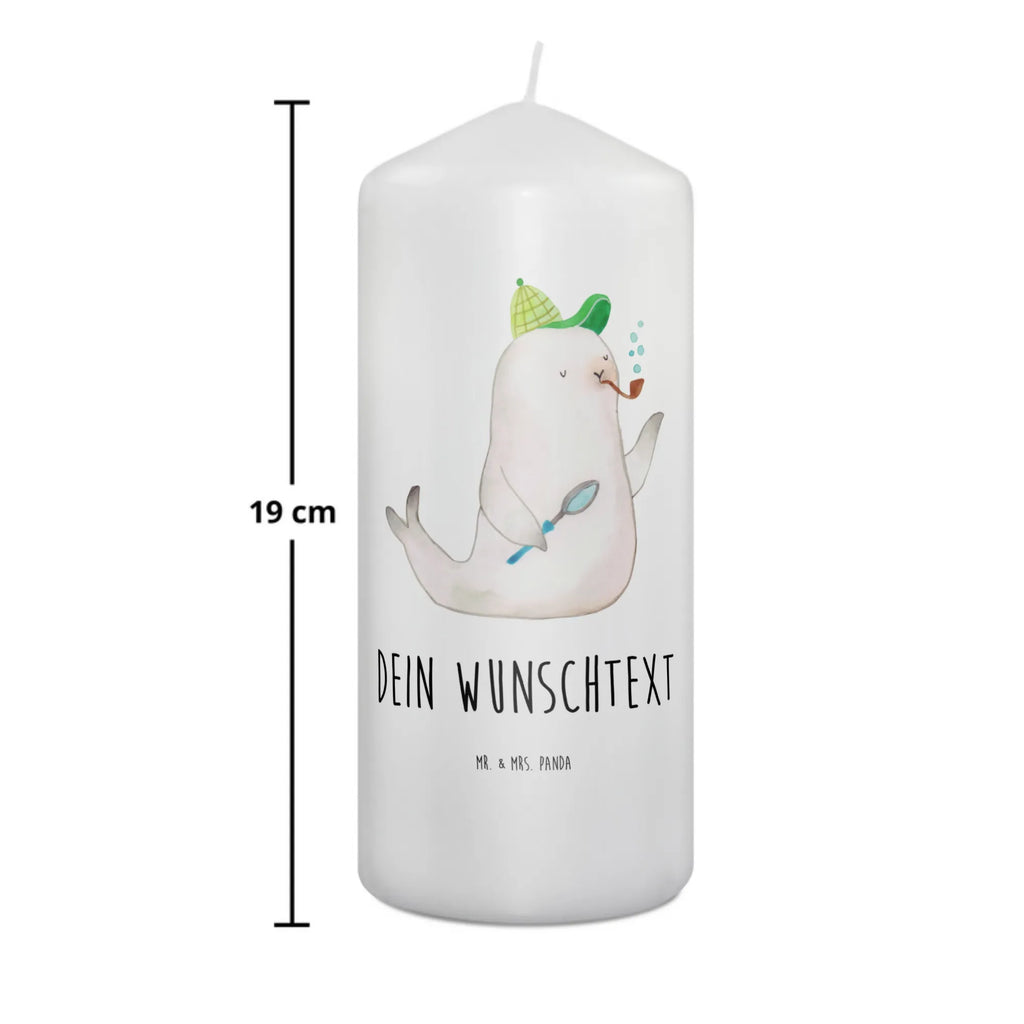 Personalised candle seal sherlock small animals, cute, funny, cute animal motives, hand drawn, small world, funny sayings, good mood, happy, gifts, gift ideas, special gifts, animal lover, card