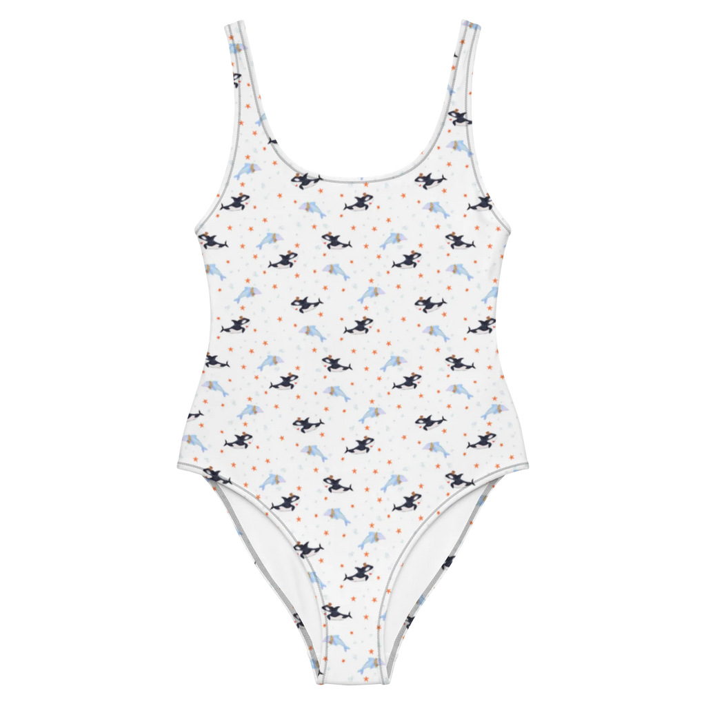 Swimsuit orca cylinder Rückenfreier Badeanzug, Swimsuit, Luxus-Bademode, Badebekleidung, Bademode, Badeanzug, Meerestiere, Urlaub, Meer, Glitzer, Fest, Konfetti, Glückwunsch, Feier, Orca, Glitter, Narwal, Fete, Geburtstag
