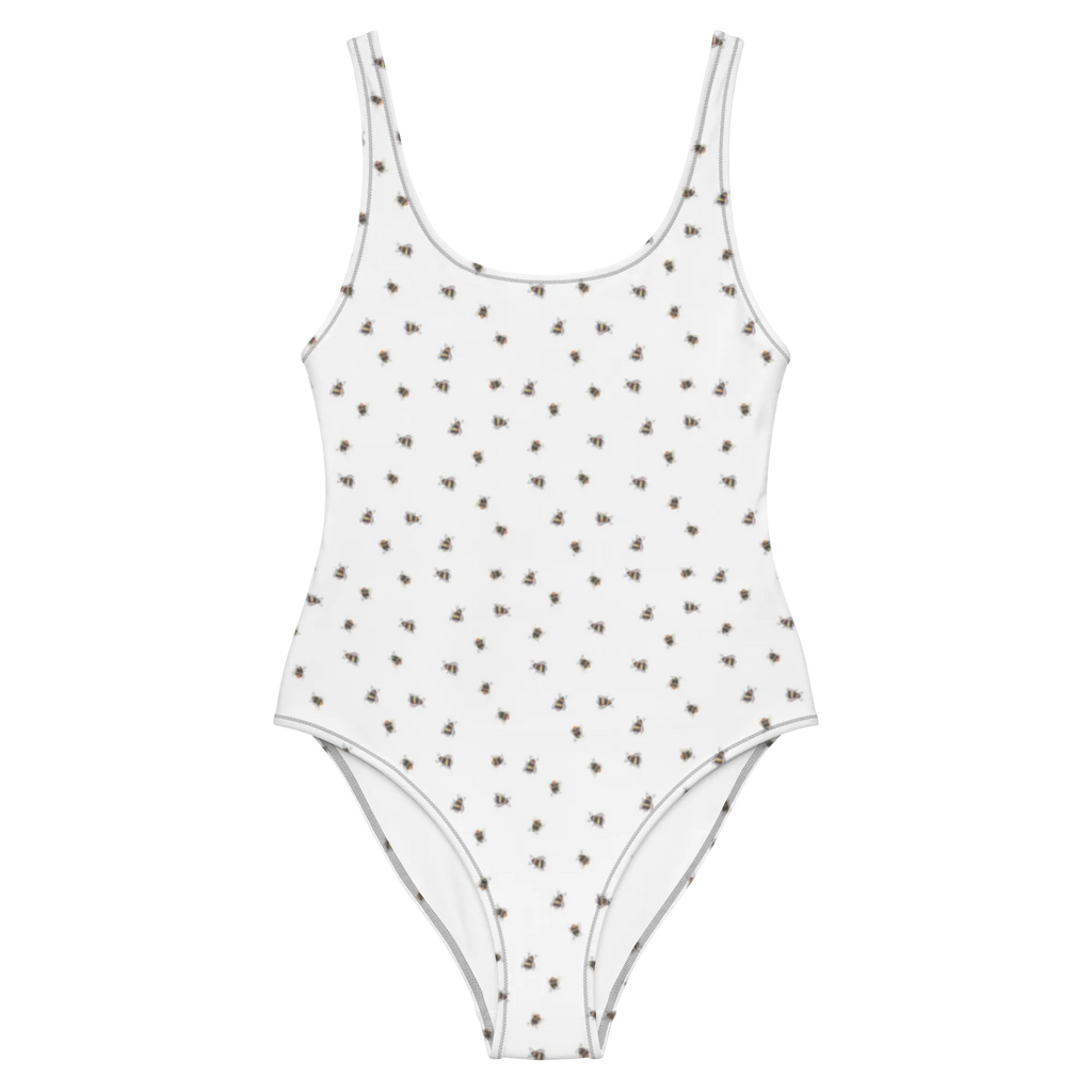 Swimsuit bumblebee fluffy Rückenfreier Badeanzug, Bademode, Swimsuit, Badebekleidung, Luxus-Bademode, Badeanzug, Tiere, Tiermotive, Lustige Sprüche, Gute Laune, Flauschig, Blume, Natur, Hummel, Biene