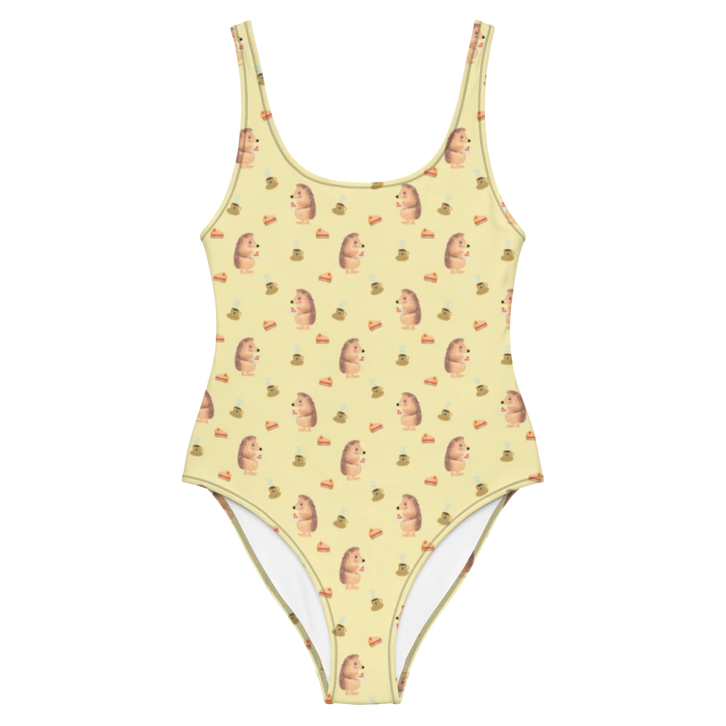 Swimsuit Hedgehog piece of cake Badebekleidung, Bademode, Swimsuit, Badeanzug, Rückenfreier Badeanzug, Luxus-Bademode, Tiere, Tiermotive, Lustige Sprüche, Gute Laune, Geburtstagskuchen, Einladung Party, Igel, Torte, Kuchen, Essen Spruch, Backen Geschenk, Kuchen Backen