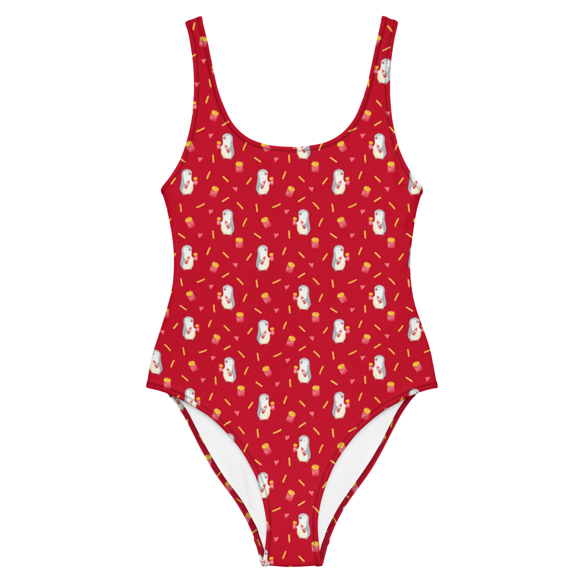 Swimsuit penguin French fries anniversary gift, gift for him, gift for her, Love gift, Proposal of marriage, Marriage, Together, Two, Loving, Valentine's Day Gift for Women Love Gift Anniversary Wedding Anniversary Party Favor Gift for Girlfriend Gift for Partner Boyfriend Gift Token of Love for Men for Husband