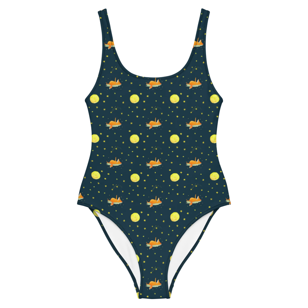 Badeanzug Fuchs Sterne Muster Rückenfreier Badeanzug, Bademode, Badeanzug, Swimsuit, Badebekleidung, Luxus-Bademode, Fuchs, Tröstende Worte, Romantik, Spruch Positiv, Füchse, Always Look On The Bright Side Of Life, Spruch schön