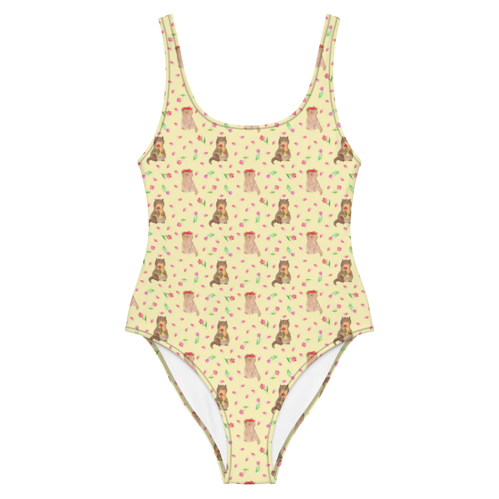 Swimsuit otter Bunch of flowers Luxus-Bademode, Bademode, Badeanzug, Swimsuit, Badebekleidung, Rückenfreier Badeanzug, Fischotter, Seeotter, Otter, Otter Seeotter See Otter