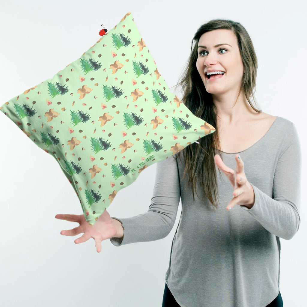 40x40 poduszka Jeże trzymające się za łapki Miłość, partner, przyjaciel, przyjaciółka, mąż, żona, wesele, zaręczyny, prośba o rękę, prezent miłosny, rocznica, dzień ślubu