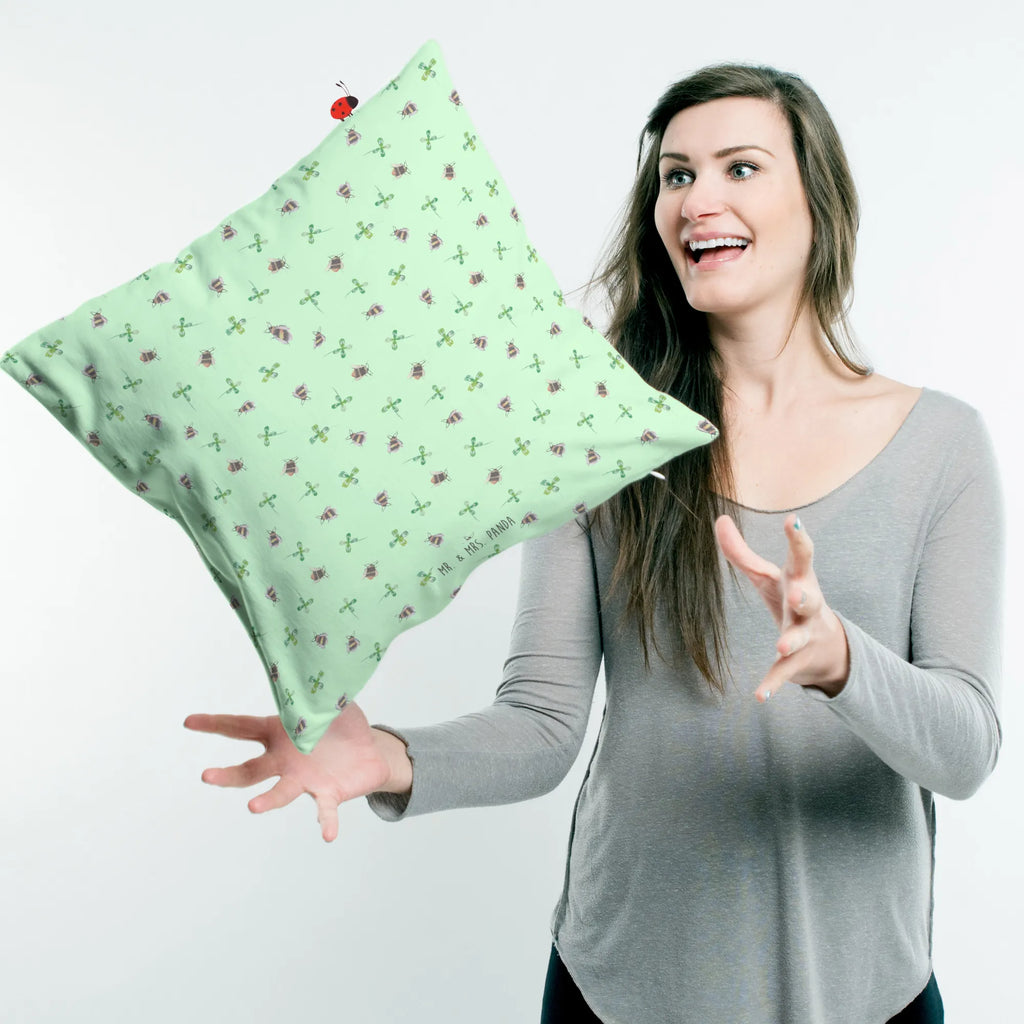 Cushion bumblebees shamrock settee, bedroom, pad, Pillow, 40 x 40, pillow case, soft, couch, 40x40, pillows, sofa, fluffy, cushion, bed, small animals, cute, funny, cute animal motives, hand drawn, small world, funny sayings, good mood, happy, gifts, gift ideas, special gifts, animal lover, card, become happy, saying happy, bee, bumblebee, bee decoration, saying positive, saying beautiful, be happy