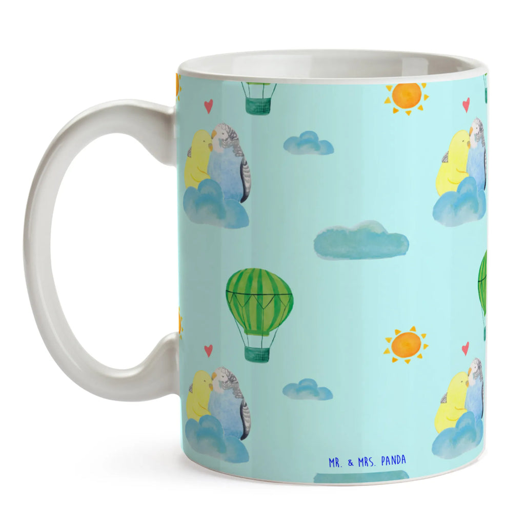 Tasse Wellensittich Liebe Muster Tasse mit Motiven, Bürotasse, Keramiktasse, Porzellantasse, Kaffeetasse, Teetasse, Tasse mit Zitaten, Geschenktasse, Tasse, Liebe, Partner, Freund, Freundin, Ehemann, Ehefrau, Heiraten, Verlobung, Heiratsantrag, Liebesgeschenk, Jahrestag, Hocheitstag, Wellensittich, Vertrauen, Vögel, Nähe, Kuscheln