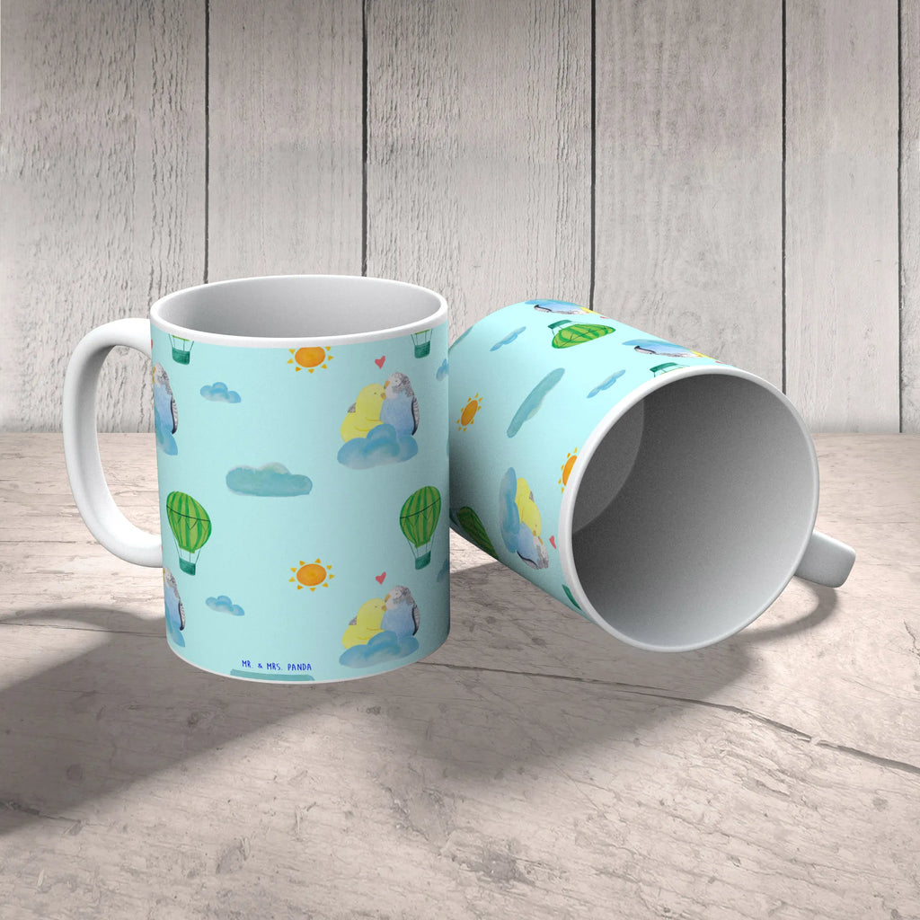 Tasse Wellensittich Liebe Muster Tasse mit Motiven, Bürotasse, Keramiktasse, Porzellantasse, Kaffeetasse, Teetasse, Tasse mit Zitaten, Geschenktasse, Tasse, Liebe, Partner, Freund, Freundin, Ehemann, Ehefrau, Heiraten, Verlobung, Heiratsantrag, Liebesgeschenk, Jahrestag, Hocheitstag, Wellensittich, Vertrauen, Vögel, Nähe, Kuscheln