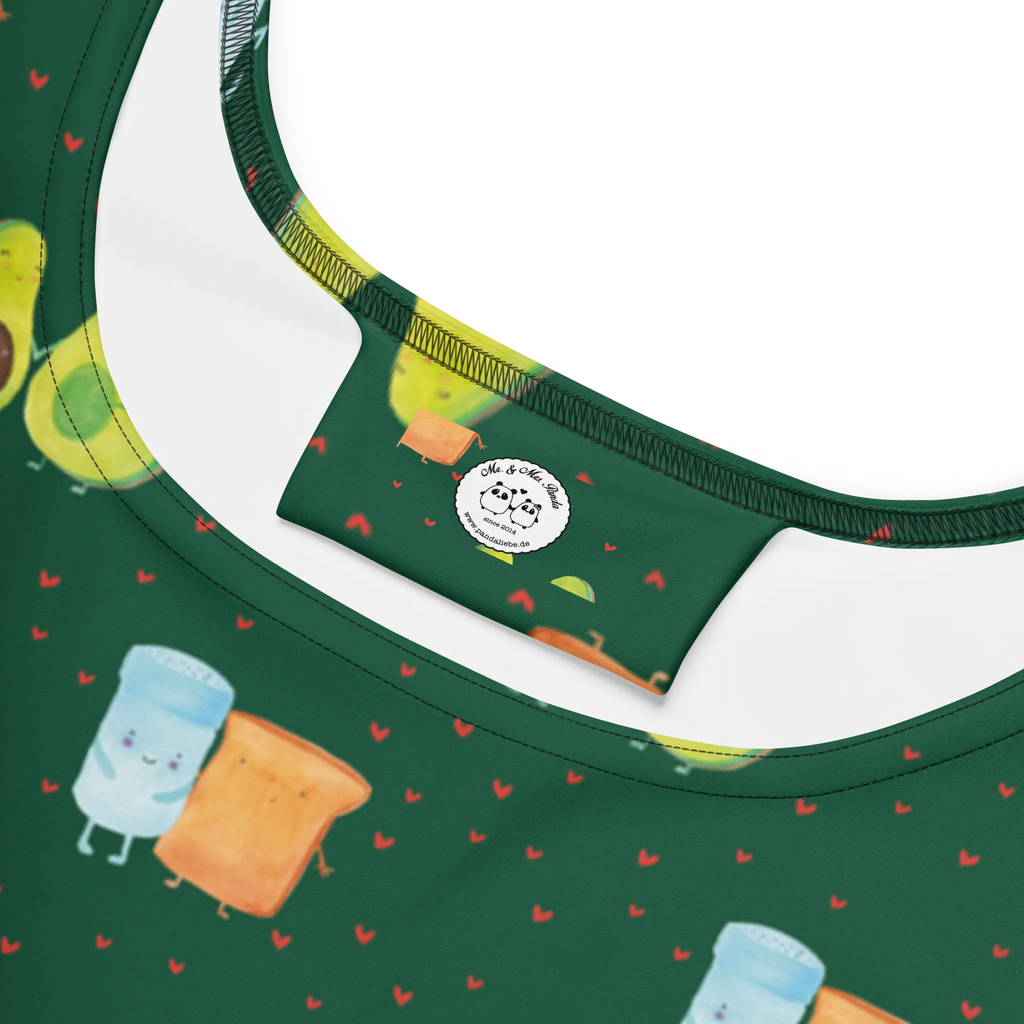 Sommerkleid Avocado Pärchen Muster Sommerkleid, Kleid, Skaterkleid, Vegan, Gesund, Veggie, Avocado, Avocados, Kinder, Babyshower, Familie, Avocuddle, Liebe, Geburt, Schwangerschaft, Hochzeit, Babyparty