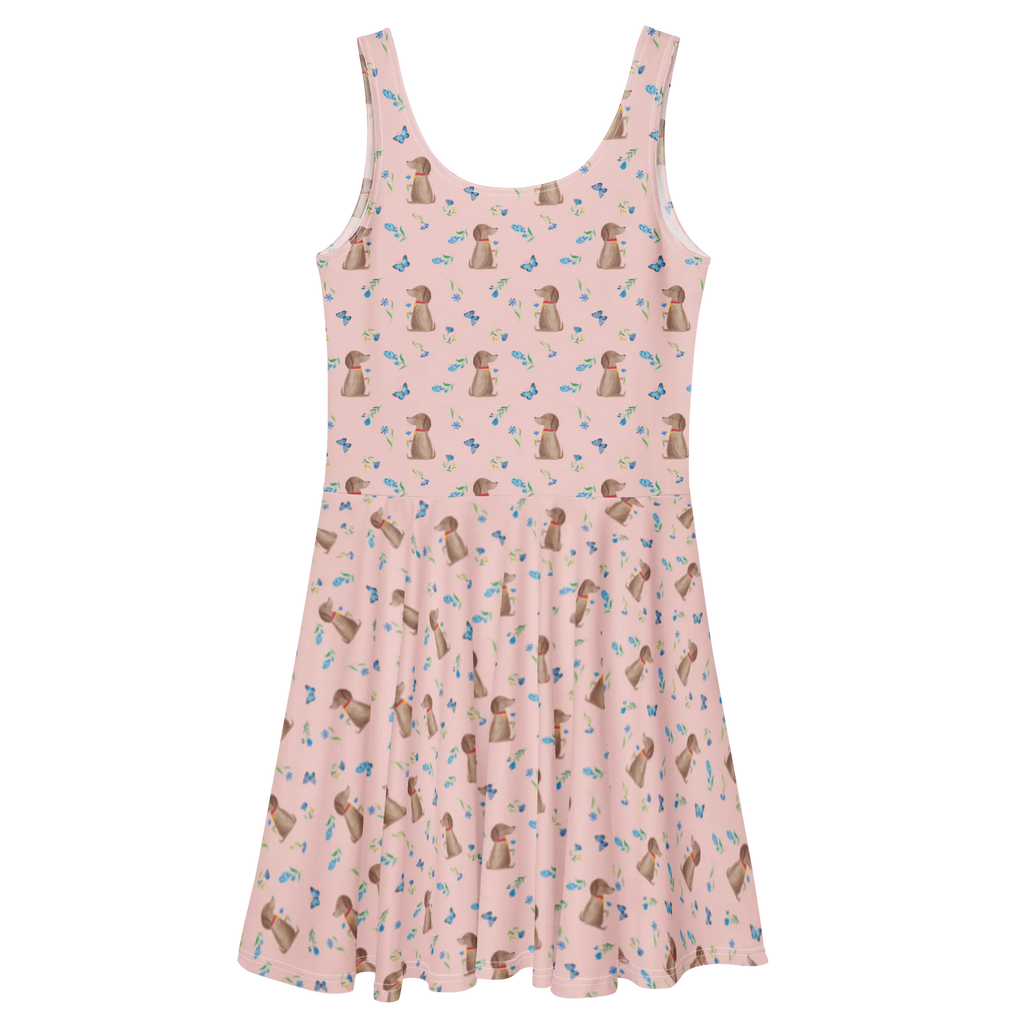 Sommerkleid Hund Blume Muster Skaterkleid, Sommerkleid, Kleid, Hundebesitzer, Haustier, Tierliebhaber, Hund, Hunderasse, Sprüche, Hundemotiv, Frauchen, Hundeliebe, Hunde