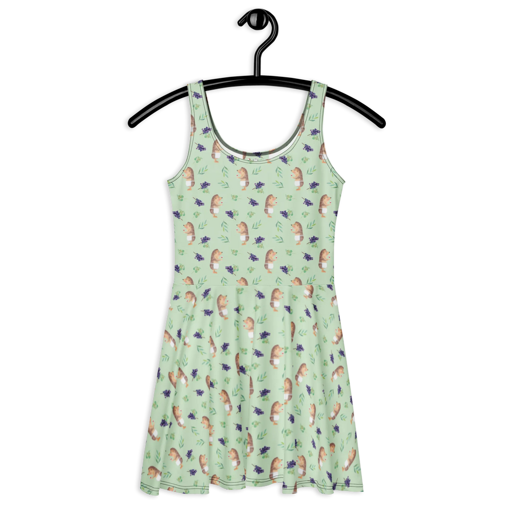 Summer dress Hedgehog wine Kleid, Skaterkleid, Sommerkleid, Tiere, Tiermotive, Lustige Sprüche, Gute Laune, Weinglas, Igel, Geschenk Weintrinker, Geschenk Weinliebhaber, Rotwein, Wein trinken, Wein Deko, Wein Spruch, Weißwein