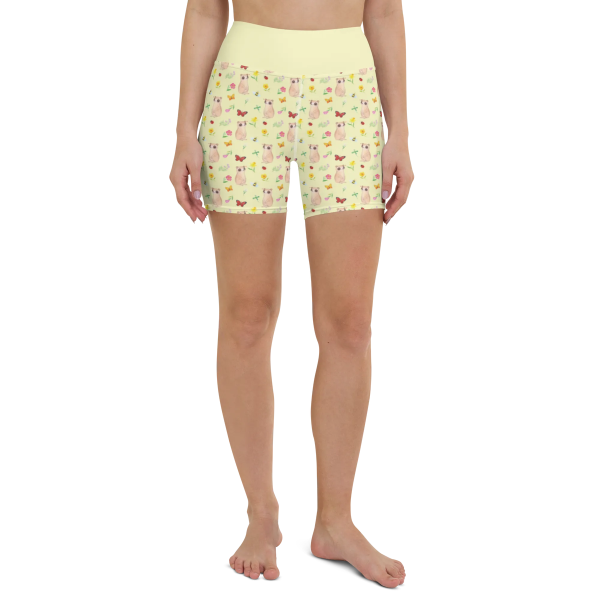 Yoga Shorts Erdmännchen Muster Sportbekleidung, Fitnesshose, Sportshorts, Yoga Shorts, Yogashorts, Yoga Shorts Damen, Sportshorts Damen, Yogabekleidung, Sporthose, Wildtiere, Afrika, Weltreise, Reisen, Afrikareise, Roadtrip, Erdmännchen, Spruch, Traveling