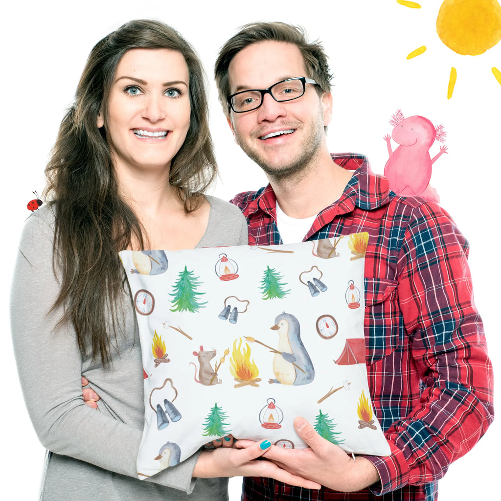 40x40 poduszka pingwin ognisko Pinguin