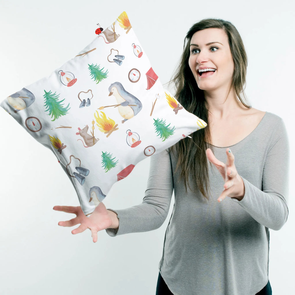 40x40 poduszka pingwin ognisko Pinguin