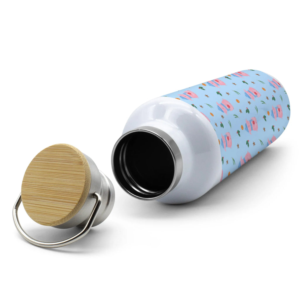 Drinks bottle piggy Mulled wine Winter, Christmas, Christmas time, snow, saying, Christmas market, drunk, mulled wine