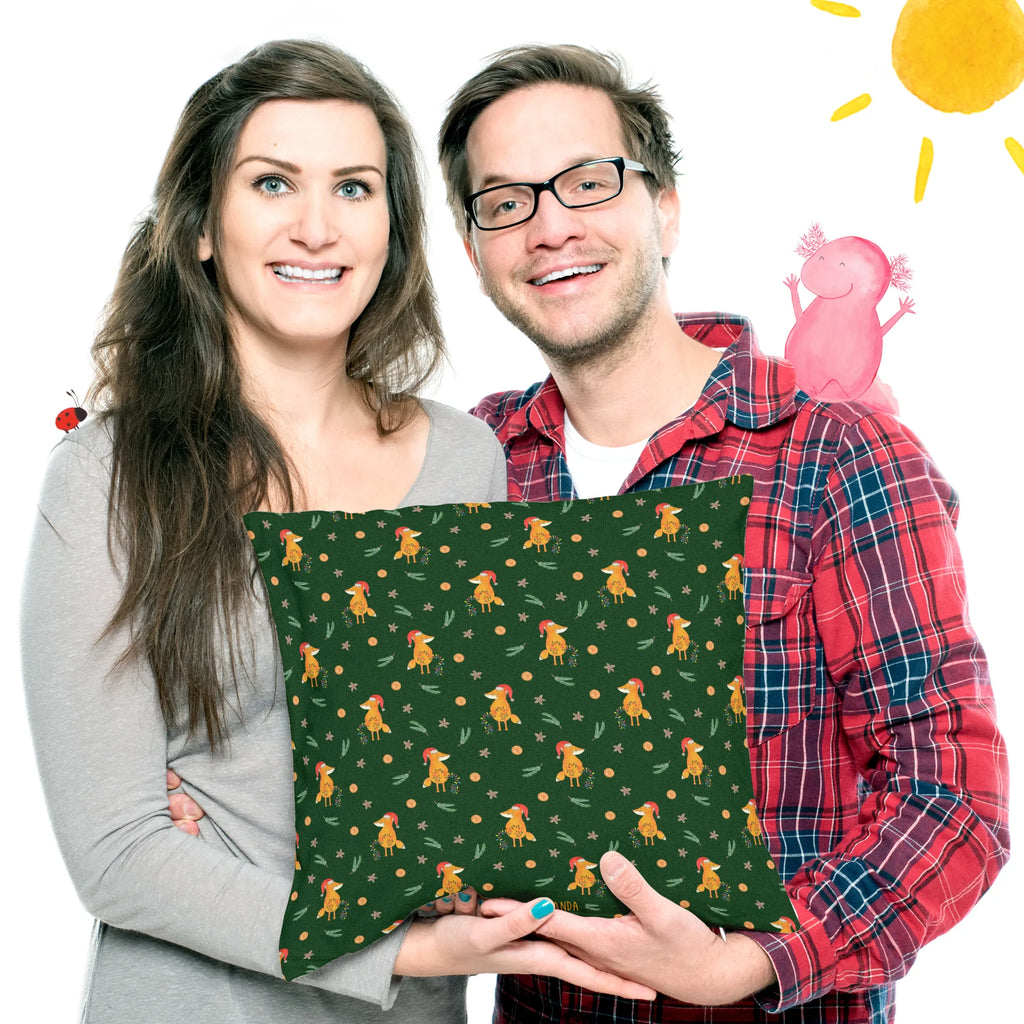 40x40 poduszka lis Boże Narodzenie Zima, Boże Narodzenie, dekoracje świąteczne, Mikołaj, Adwent, Wigilia, zimowy motyw