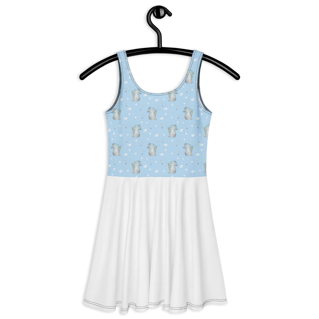 Sukienka letnia słoń bańki mydlane Kleid, Sommerkleid, Skaterkleid, Tiermotive, Gute Laune, lustige Sprüche, Tiere, Seifenblasen, Rüsseltier, Liebesbeweis, Heimat, Liebesspruch, Dickhäuter, Liebe, Elefanten, Elefant, Gefühl. Daheim