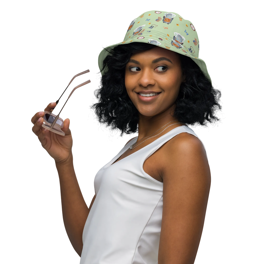 sun hat Penguin & Mouse Hiker Sonnenhut, Sommerhut, Fischerhut, Anglerhut, Wendehut, Wendecap, Wendemütze, Sonnenmütze, zweifarbiger Hut, Strandhut, Freizeithut, Outdoorhut, Pinguin, Pinguine, Abenteurer, Abenteuer, Roadtrip, Ausflug, Wanderlust, wandern