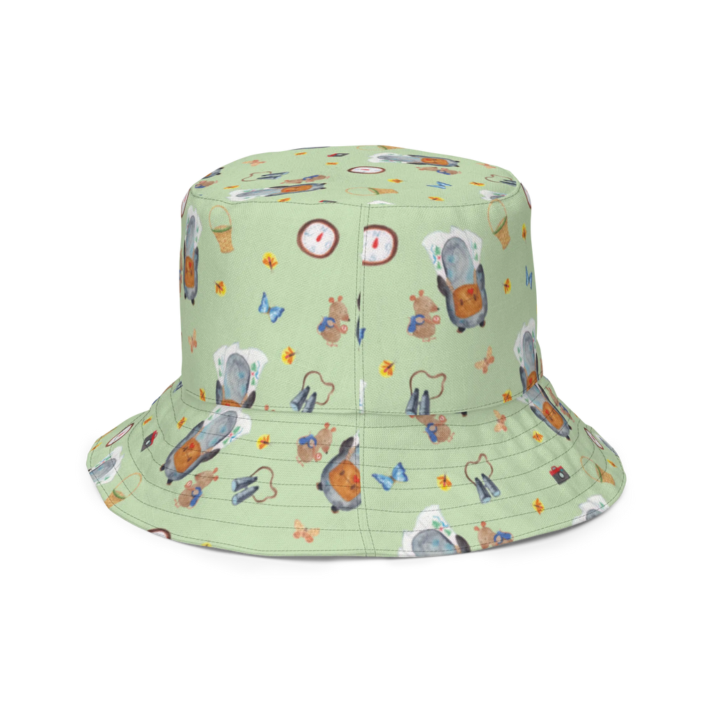 sun hat Penguin & Mouse Hiker Sonnenhut, Sommerhut, Fischerhut, Anglerhut, Wendehut, Wendecap, Wendemütze, Sonnenmütze, zweifarbiger Hut, Strandhut, Freizeithut, Outdoorhut, Pinguin, Pinguine, Abenteurer, Abenteuer, Roadtrip, Ausflug, Wanderlust, wandern