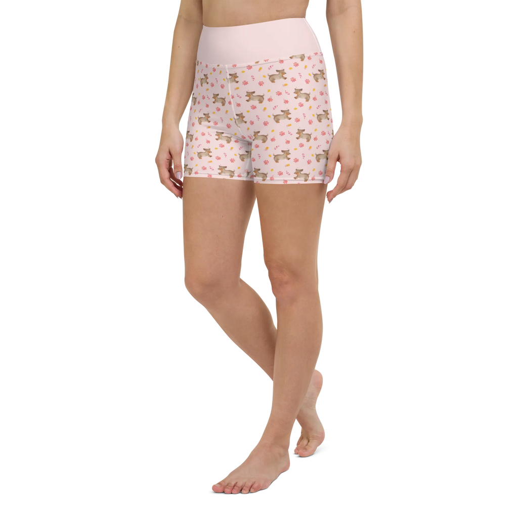 Yoga Shorts Hund Dackel Muster Fitnesshose, Yoga Shorts Damen, Sportshorts, Yoga Shorts, Sporthose, Yogabekleidung, Yogashorts, Sportbekleidung, Sportshorts Damen, Hund, Hundemotiv, Haustier, Hunderasse, Tierliebhaber, Hundebesitzer, Sprüche, Dachshund, Hunde, happy dog, Dackel