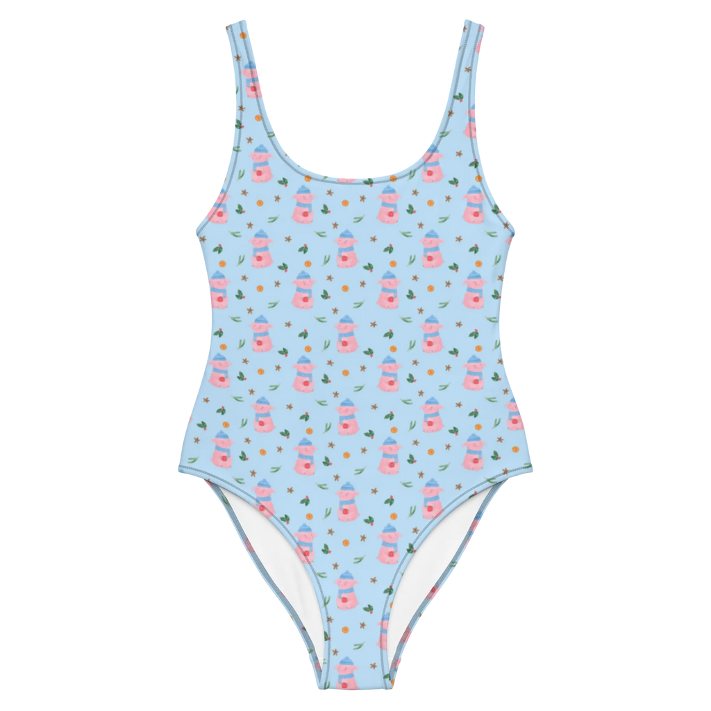 Swimsuit piggy Mulled wine Bademode, Swimsuit, Badeanzug, Rückenfreier Badeanzug, Luxus-Bademode, Badebekleidung, Winter, Weihnachten, Weihnachtsdeko, Nikolaus, Advent, Heiligabend, Wintermotiv, Betrunken, Weihnachtsmarkt, Spruch, Glühwein