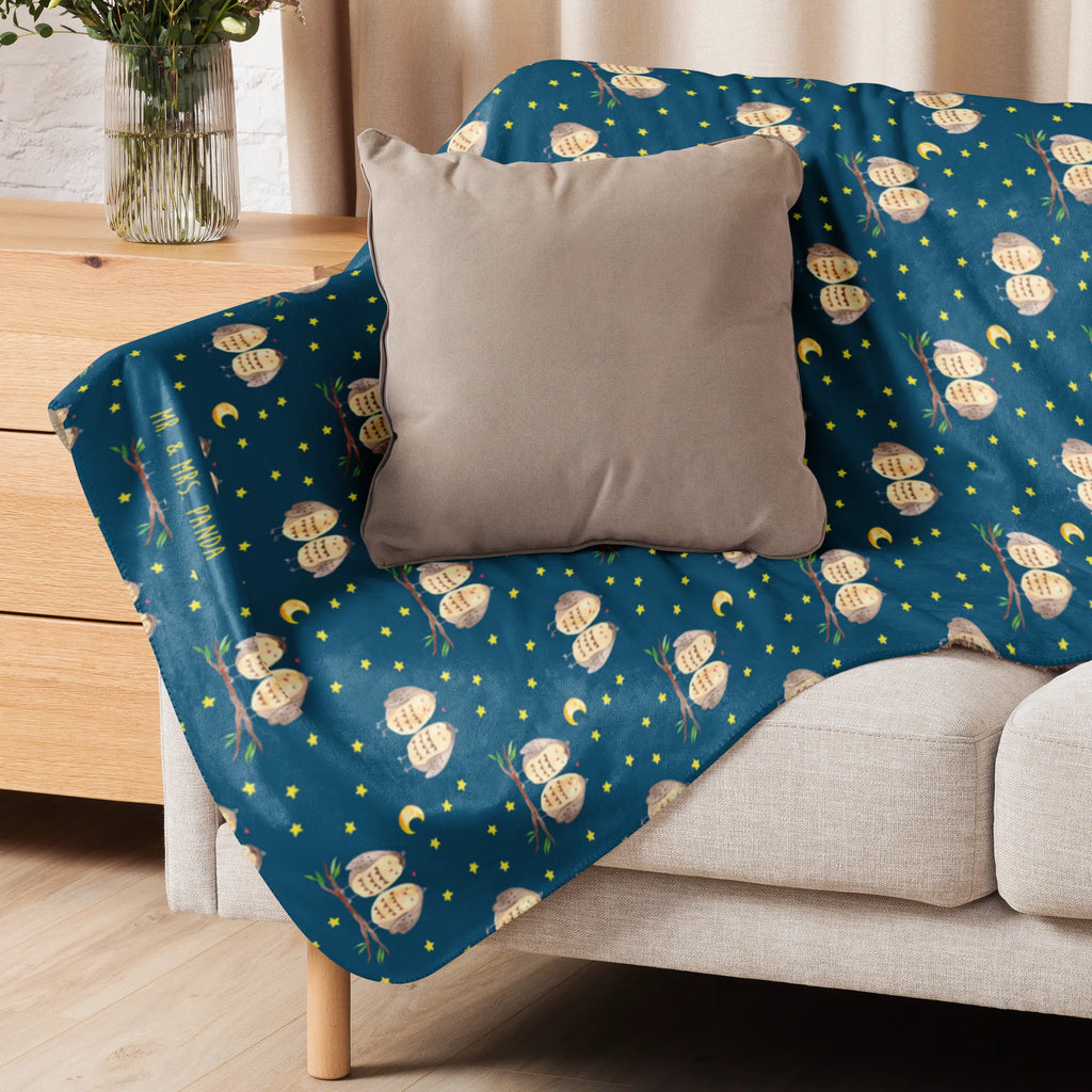 Sherpa Kuscheldecke Eulen Liebe Muster Eule, Liebe, Freundin Geschenk, Hochzeit Spruch, Eule Deko, Owl, Wortspiel lustig, All you need is love, Freund, Liebe Spruch