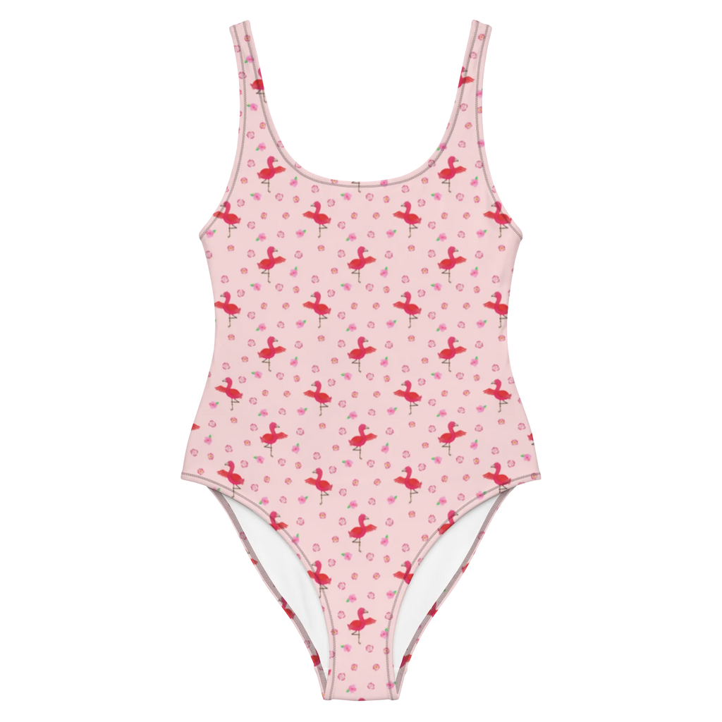 Strój kąpielowy Flamingo joga Badebekleidung, Badeanzug, Bademode, Luxus-Bademode, Rückenfreier Badeanzug, Swimsuit, Flamingo, Yoga, Ärger, Achtsamkeit, Vogel, Tiefenentspannung, Namaste, Entspannung, Aufregen, Yoga-Übung