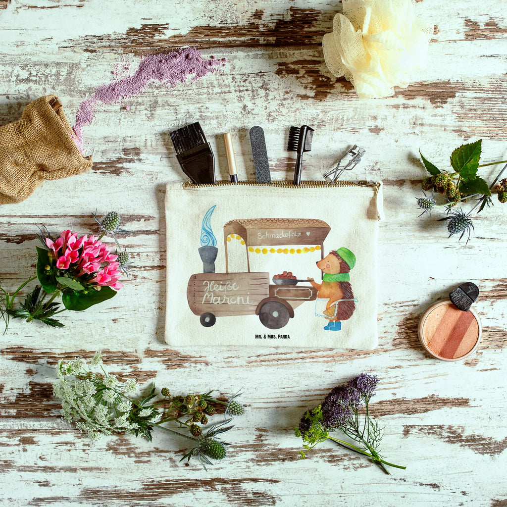 Make-up bag hedgehog Chestnuts Winter, Christmas, Christmas time, snow