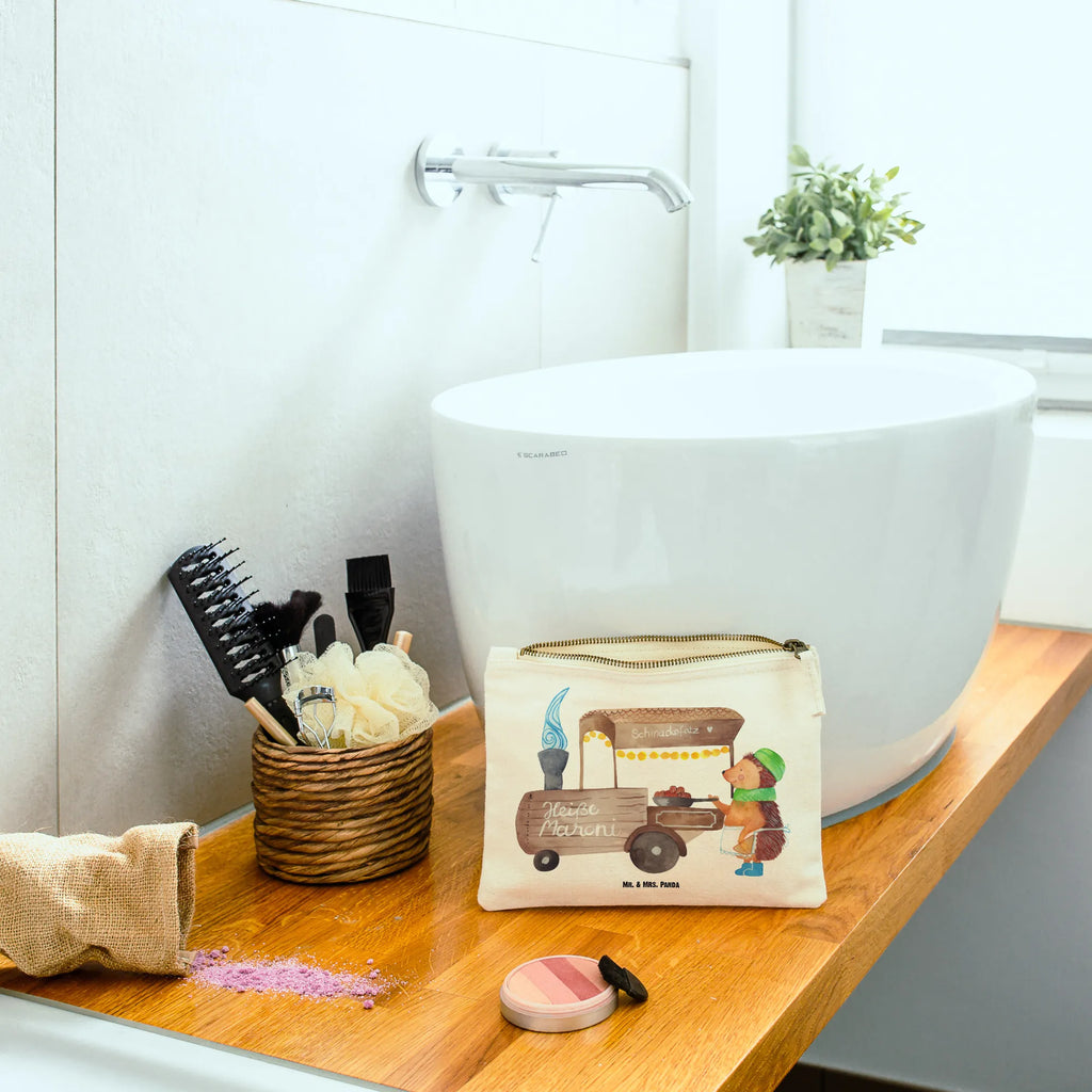 Make-up bag hedgehog Chestnuts Winter, Christmas, Christmas time, snow