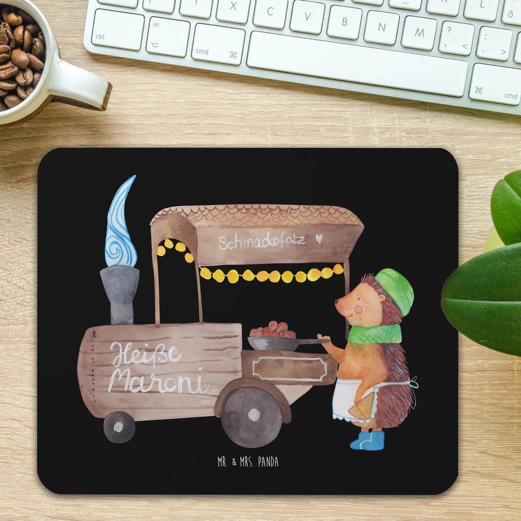 Podkładka pod mysz Jeż kasztany Mauspad Büro, Mauspad, Büroausstattung, Arbeitszimmer, Mausunterlage, Mousepad, Computer zubehör, Designer Mauspad, PC Zubehör, Einzigartiges Mauspad, Winter, Weihnachten, Weihnachtsdeko, Nikolaus, Advent, Heiligabend, Wintermotiv, Maronen, Duft, Weihnachtsmarkt, Kastanien