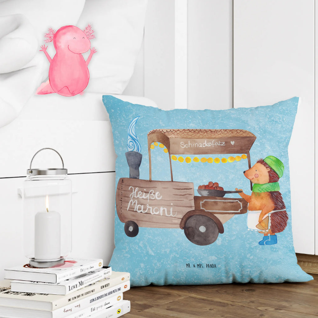 Cushion hedgehog Chestnuts cushion, pillow case, sofa, pad, fluffy, settee, soft, 40 x 40, Pillow, bed, bedroom, couch, pillows, 40x40, Winter, Christmas, Christmas time, snow