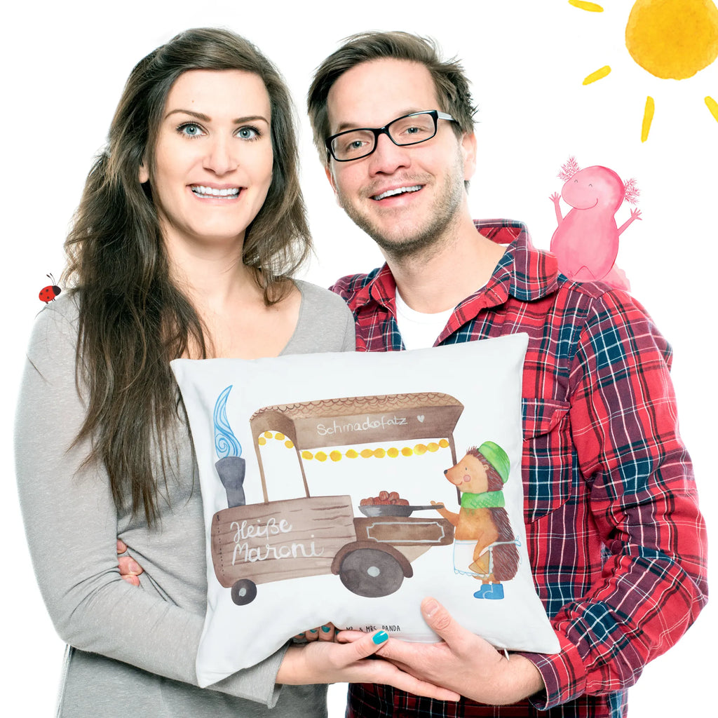 Cushion hedgehog Chestnuts cushion, pillow case, sofa, pad, fluffy, settee, soft, 40 x 40, Pillow, bed, bedroom, couch, pillows, 40x40, Winter, Christmas, Christmas time, snow