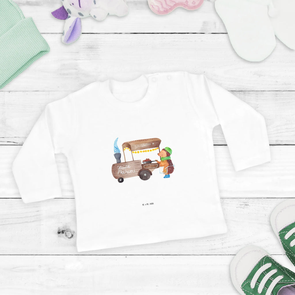 Body z długim rękawem 3-6 miesięcy Jeż kasztany Bio, Mädchen, Langarm, Jungen, Baby, Kleidung, Winter, Weihnachten, Weihnachtsdeko, Nikolaus, Advent, Heiligabend, Wintermotiv, Kastanien, Maronen, Weihnachtsmarkt, Duft