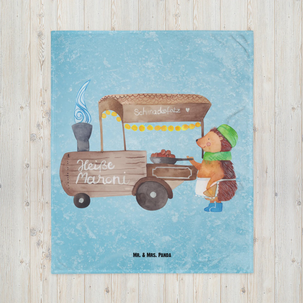 Kuscheldecke Igel Maronen Wolldecke, Tagesdecke, Decke, Sofadecke, Wohndecke, Winter, Weihnachten, Weihnachtsdeko, Nikolaus, Advent, Heiligabend, Wintermotiv, Kastanien, Maronen, Duft, Weihnachtsmarkt