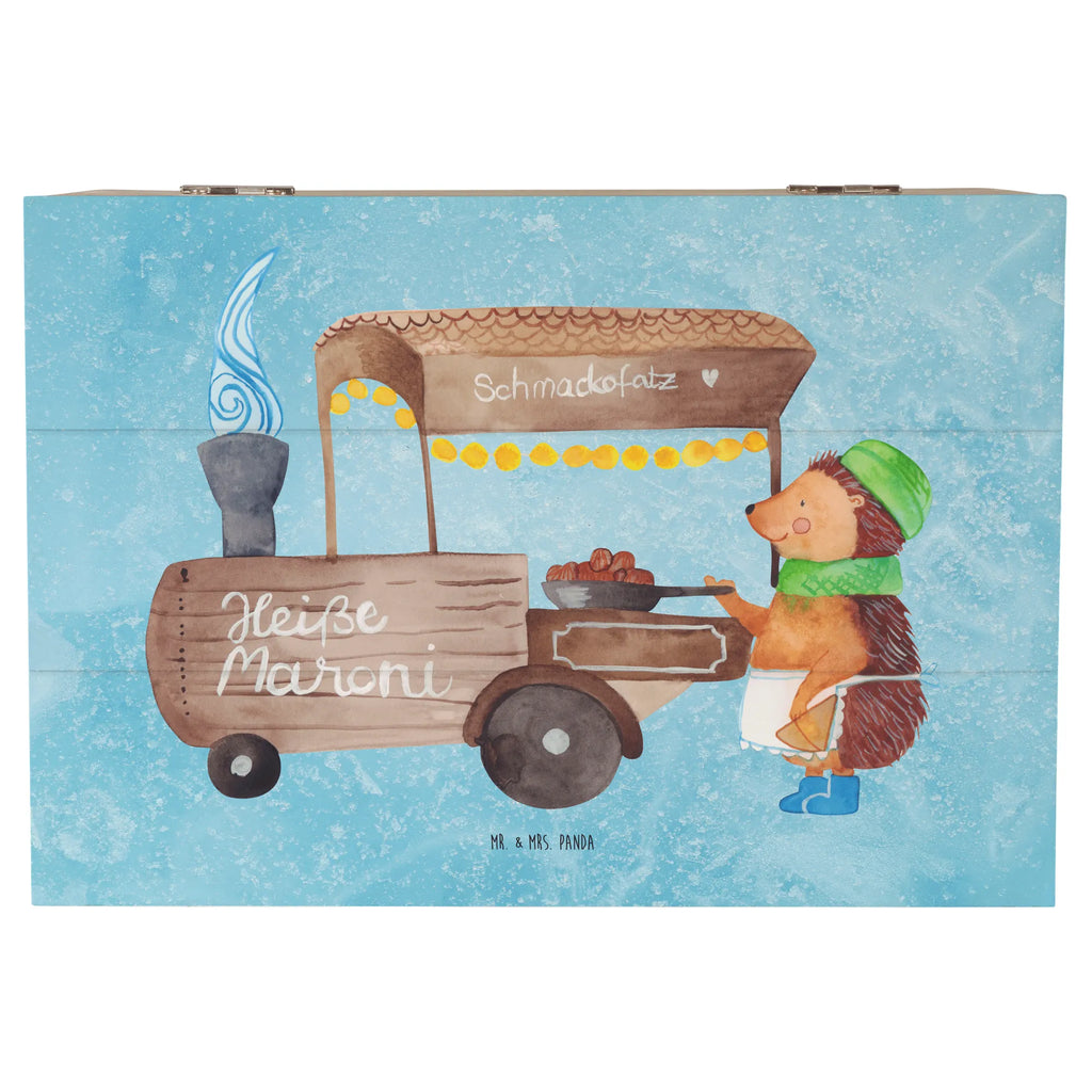 Holzkiste Igel Maronen Erinnerungskiste, Geschenkdose, Schatulle, Truhe, Kiste, Geschenkbox, Schatzkiste, Dekokiste, Erinnerungsbox, Holzkiste, XXL, Aufbewahrungsbox, Winter, Weihnachten, Weihnachtsdeko, Nikolaus, Advent, Heiligabend, Wintermotiv, Kastanien, Maronen, Weihnachtsmarkt, Duft