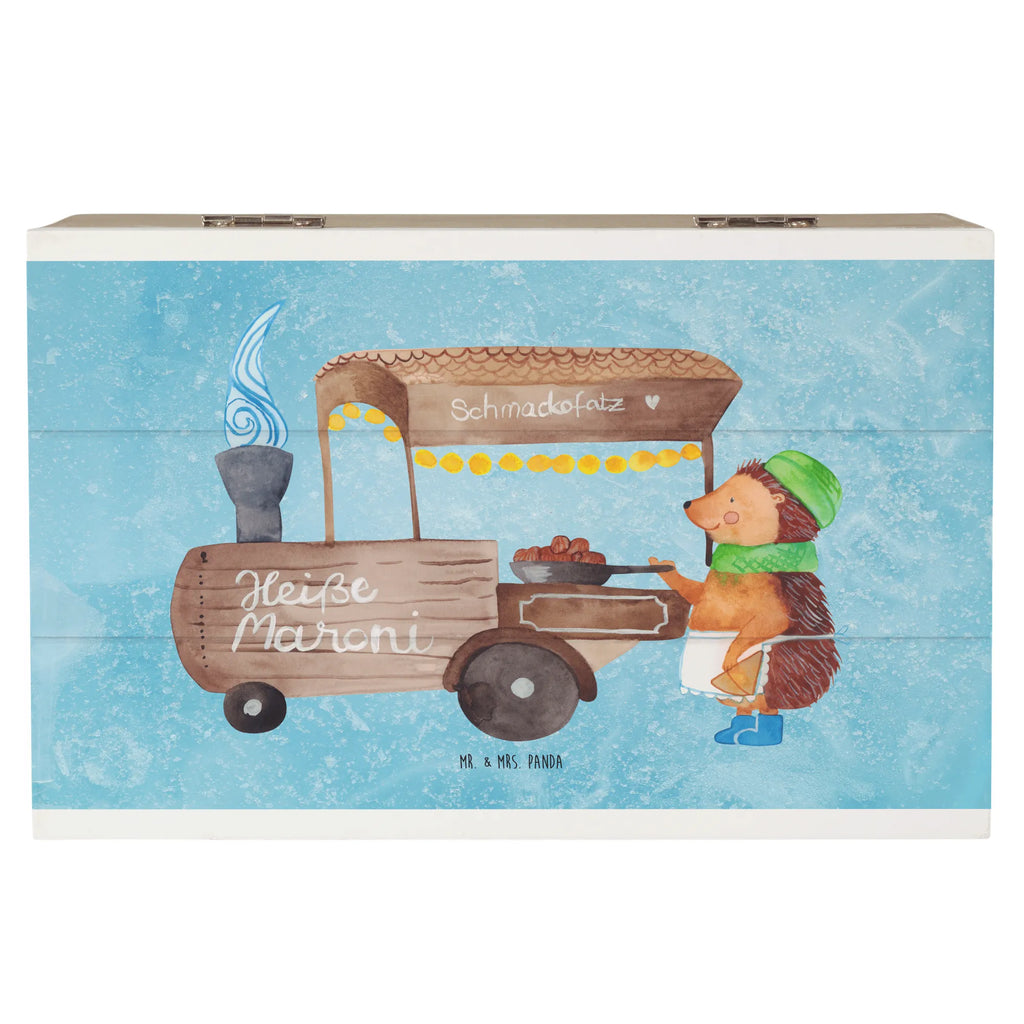 Holzkiste Igel Maronen Erinnerungskiste, Geschenkdose, Schatulle, Truhe, Kiste, Geschenkbox, Schatzkiste, Dekokiste, Erinnerungsbox, Holzkiste, XXL, Aufbewahrungsbox, Winter, Weihnachten, Weihnachtsdeko, Nikolaus, Advent, Heiligabend, Wintermotiv, Kastanien, Maronen, Weihnachtsmarkt, Duft