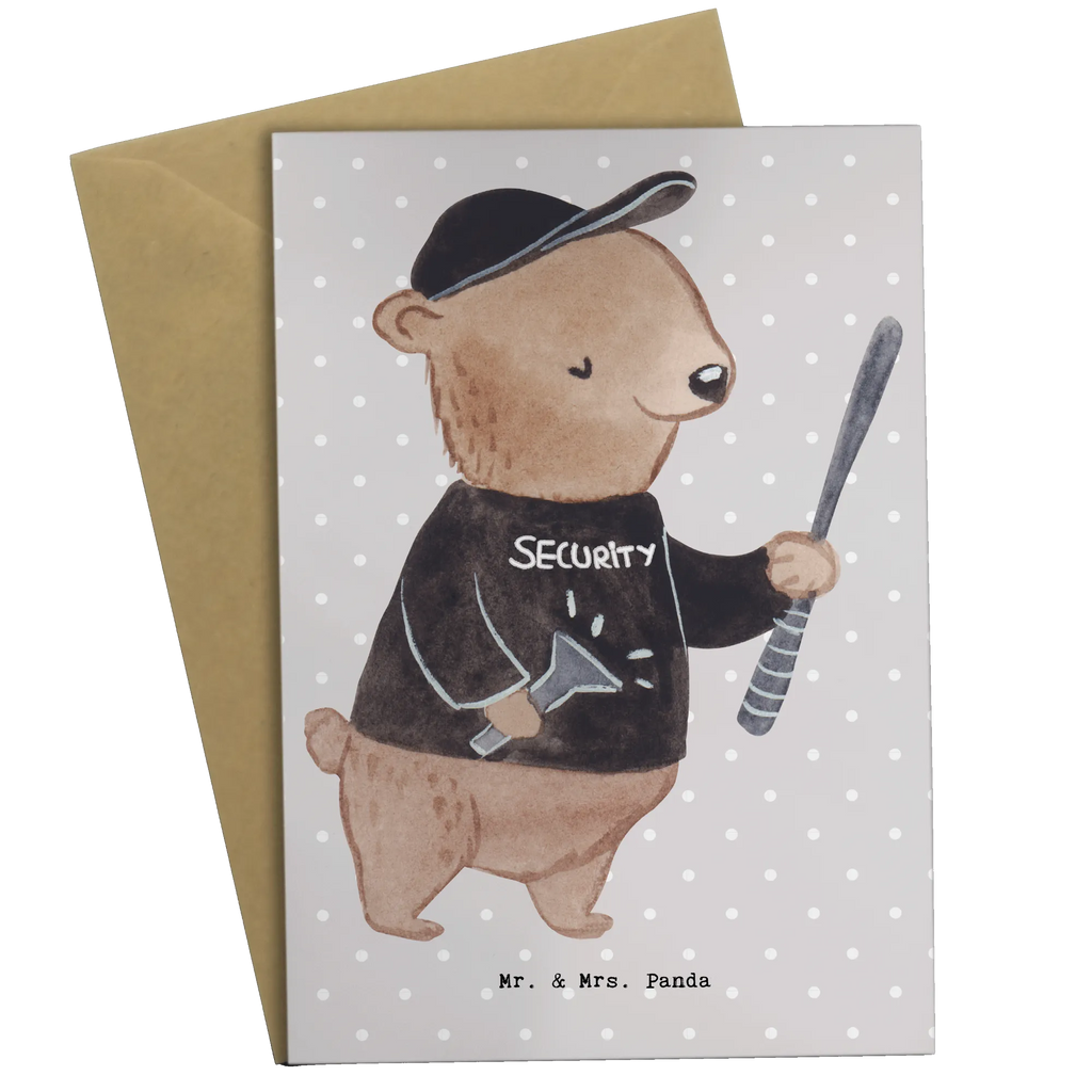 Greetings card Security Service Employee Heart greeting card, invitation card, wedding card, birthday card, folding card, gift, gift idea, best, farewell gift, passing exam, anniversary, retirement, promotion, job start, sayings, funny, profession