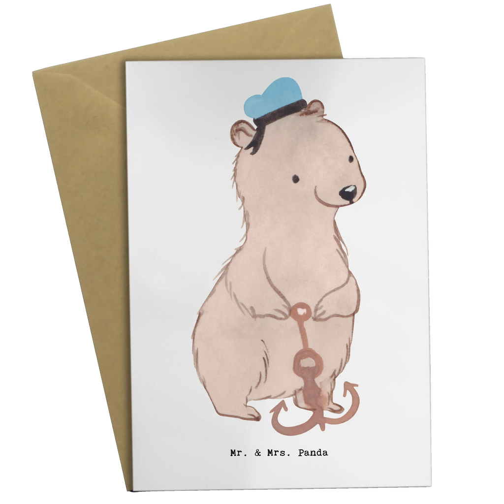 Grußkarte Matrose mit Herz Glückwunschkarte, Geburtstagskarte, Ansichtskarten, Hochzeitskarte, Klappkarte, Einladungskarte, Grußkarte, Karte, Beruf, Ausbildung, Jubiläum, Abschied, Rente, Kollege, Kollegin, Geschenk, Schenken, Arbeitskollege, Mitarbeiter, Firma, Danke, Dankeschön, Schiff, Seeleute, Seemann, Matrose, Schiffsmechaniker