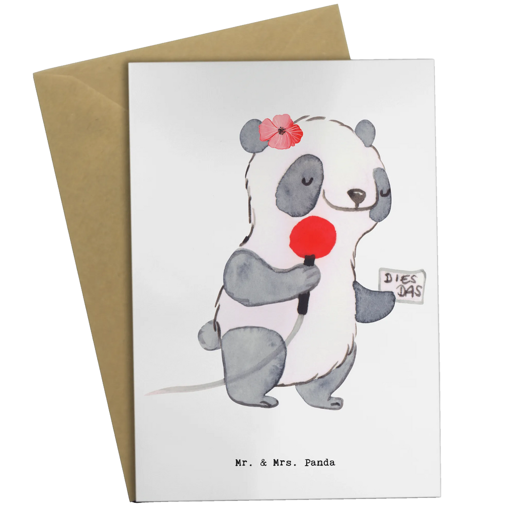 Greetings card Reporter Heart invitation card, birthday card, wedding card, folding card, greeting card, gift, gift idea, best, farewell gift, passing exam, anniversary, retirement, promotion, job start, sayings, funny, profession