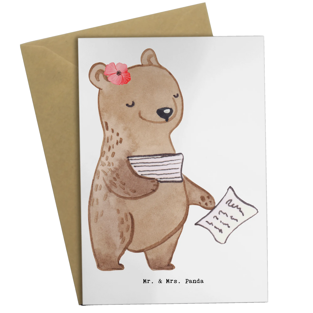 Greetings card Bookkeeper Heart birthday card, invitation card, wedding card, greeting card, folding card, gift, gift idea, best, farewell gift, passing exam, anniversary, retirement, promotion, job start, sayings, funny, profession