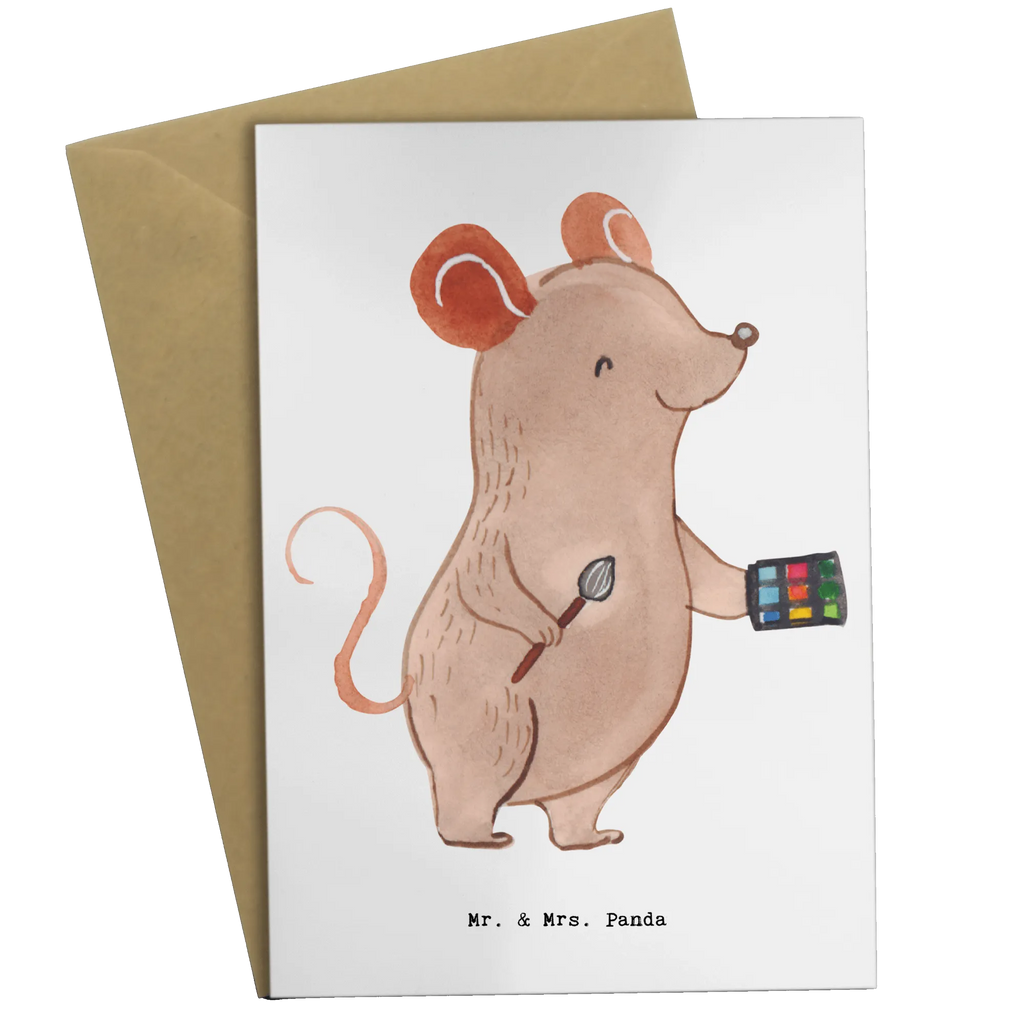 Greetings card Makeup Artist Heart birthday card, invitation card, folding card, greeting card, wedding card, gift, gift idea, best, farewell gift, passing exam, anniversary, retirement, promotion, job start, sayings, funny, profession