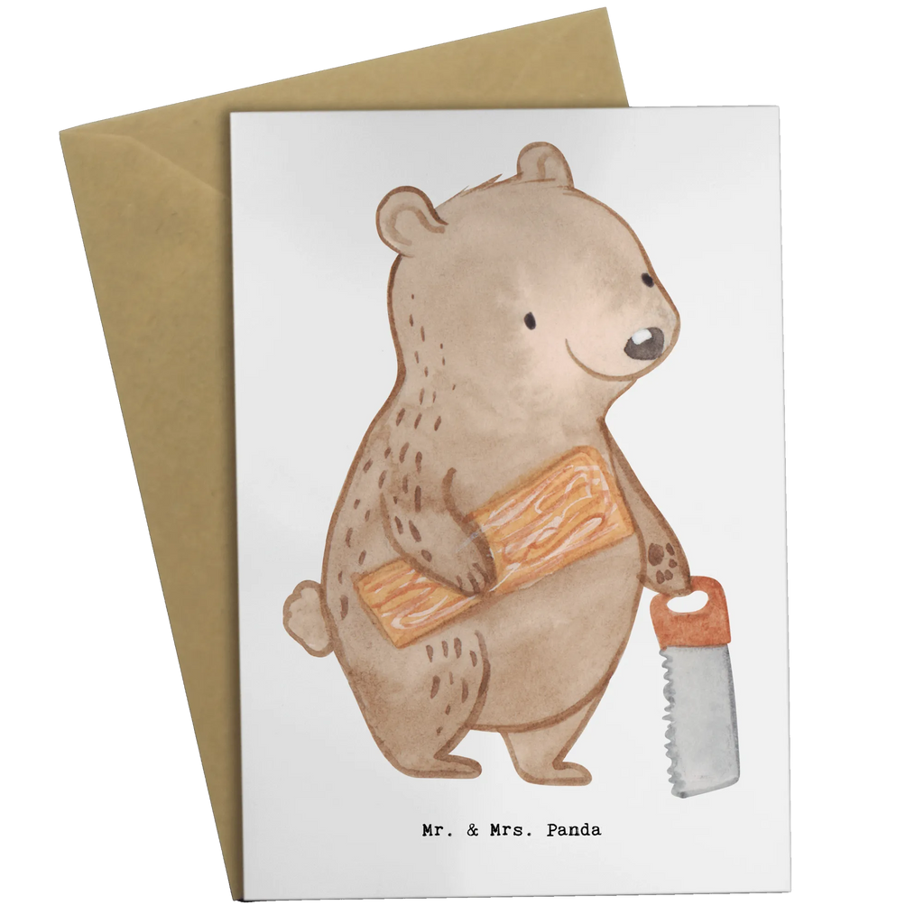 Greetings card Carpenter Heart invitation card, birthday card, greeting card, wedding card, folding card, gift, gift idea, best, farewell gift, passing exam, anniversary, retirement, promotion, job start, sayings, funny, profession