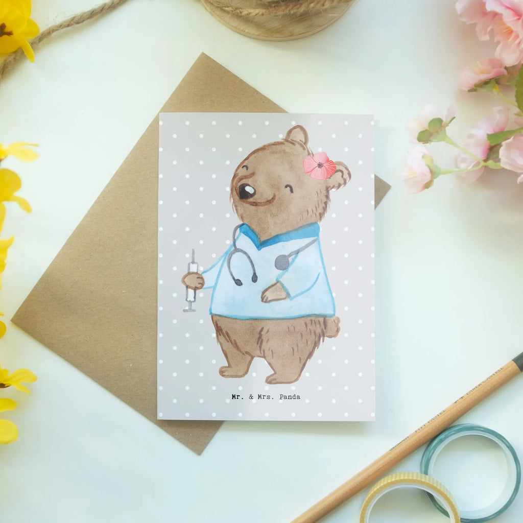 Greetings card nursing assistant heart greeting card, wedding card, birthday card, invitation card, folding card, gift, gift idea, best, farewell gift, passing exam, anniversary, retirement, promotion, job start, sayings, funny, profession