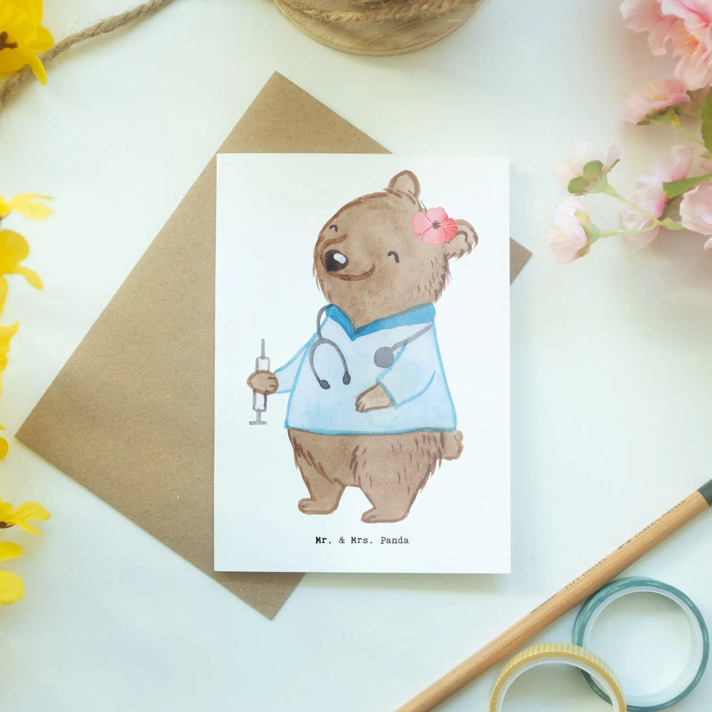 Greetings card nursing assistant heart greeting card, wedding card, birthday card, invitation card, folding card, gift, gift idea, best, farewell gift, passing exam, anniversary, retirement, promotion, job start, sayings, funny, profession