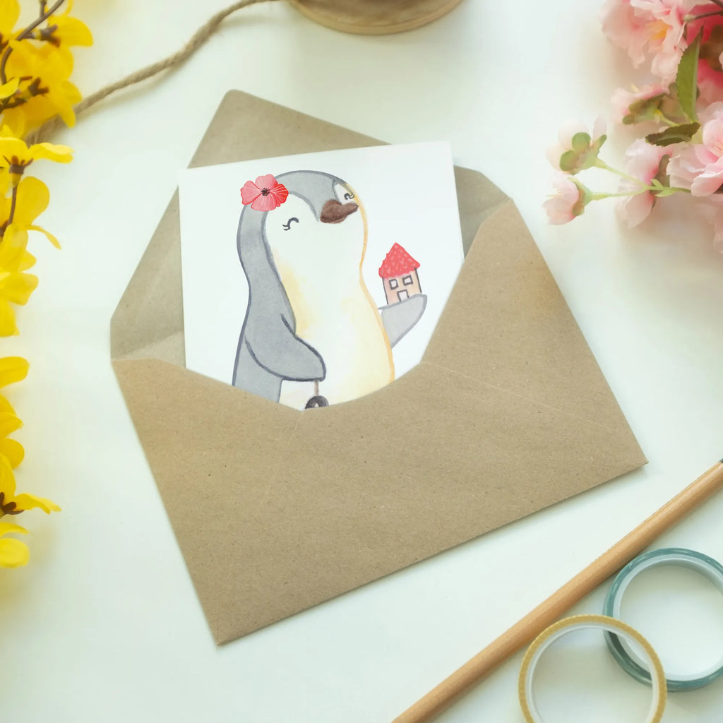 Greetings card Real Estate Agent heart greeting card, invitation card, birthday card, wedding card, folding card, gift, gift idea, best, farewell gift, passing exam, anniversary, retirement, promotion, job start, sayings, funny, profession