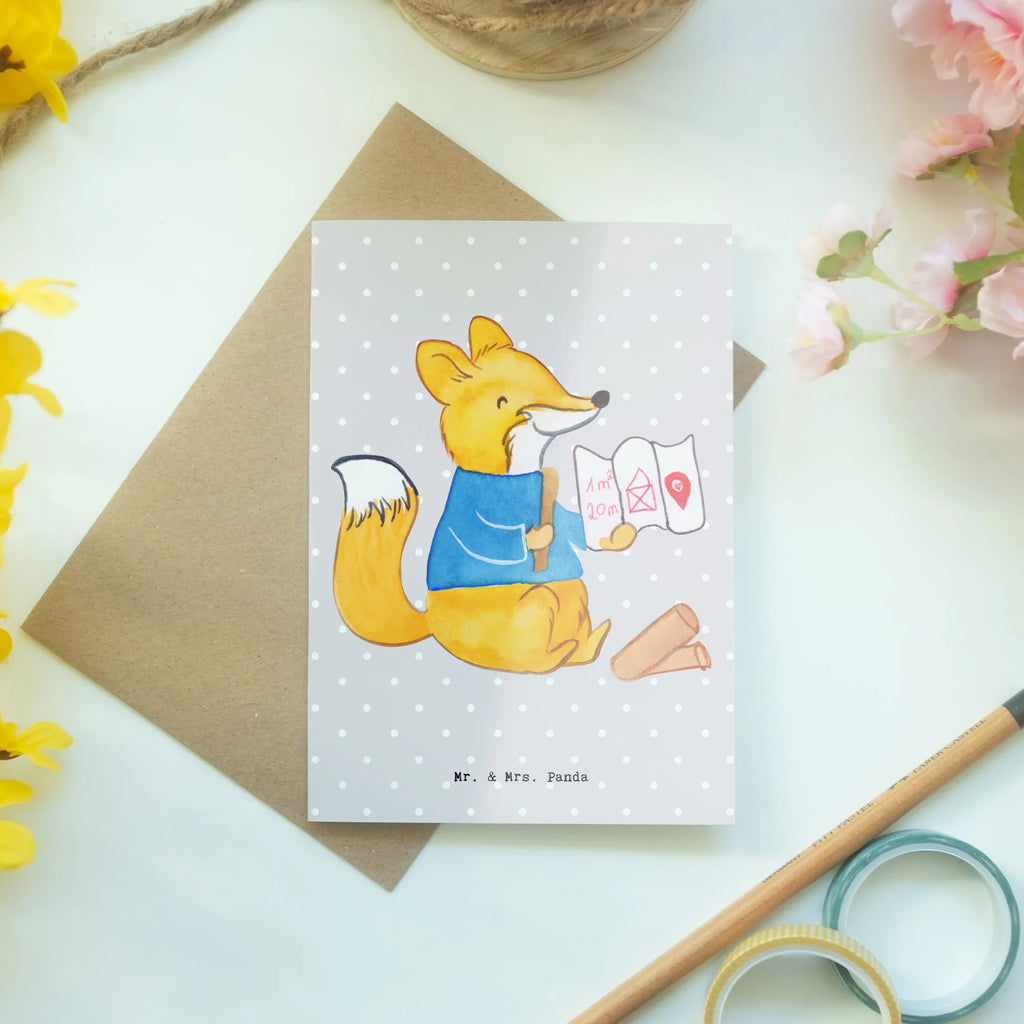 Greetings card Construction draftsman heart folding card, greeting card, birthday card, wedding card, invitation card, gift, gift idea, best, farewell gift, passing exam, anniversary, retirement, promotion, job start, sayings, funny, profession