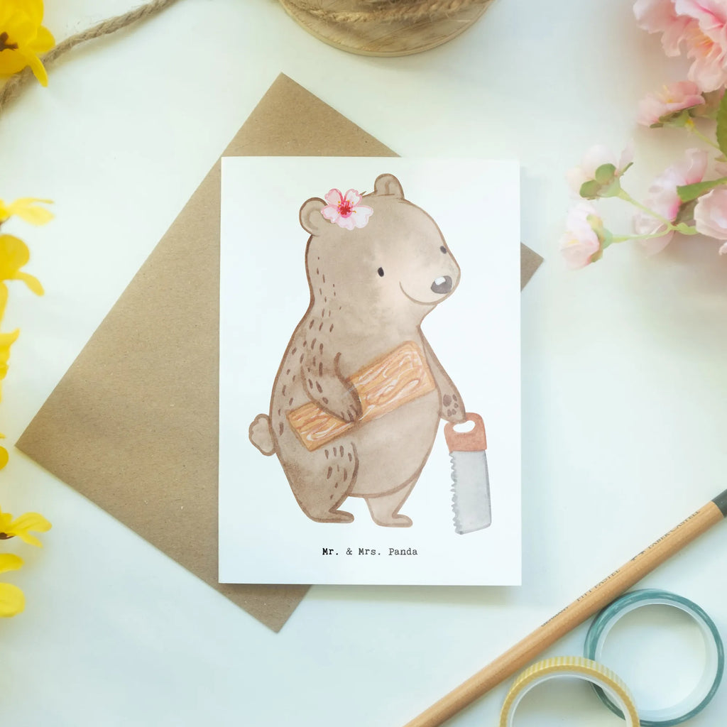 Greetings card Joiner Heart Geburtstagskarte, Klappkarte, Ansichtskarten, Glückwunschkarte, Hochzeitskarte, Karte, Einladungskarte, Grußkarte, Beruf, Ausbildung, Jubiläum, Abschied, Rente, Kollege, Kollegin, Geschenk, Schenken, Arbeitskollege, Mitarbeiter, Firma, Danke, Dankeschön